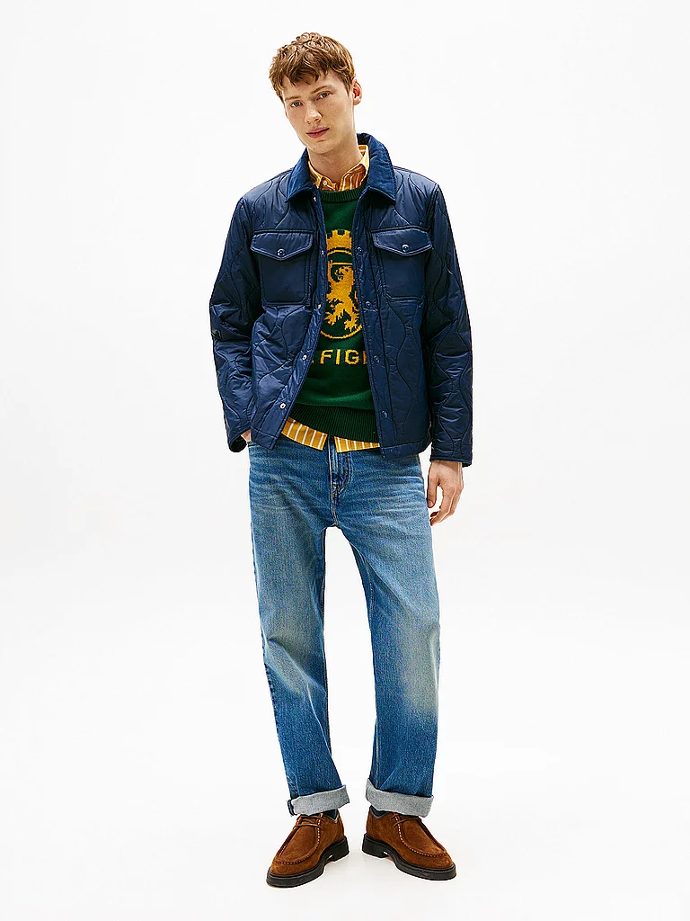 Tommy Hilfiger Herren Leichtsteppjacke Blau M 2